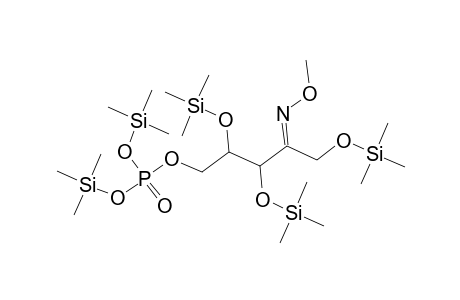 D-erythro-2-Pentulose, 1,3,4-tris-O-(trimethylsilyl)-, O-methyloxime, 5-[bis(trimethylsilyl) phosphate]