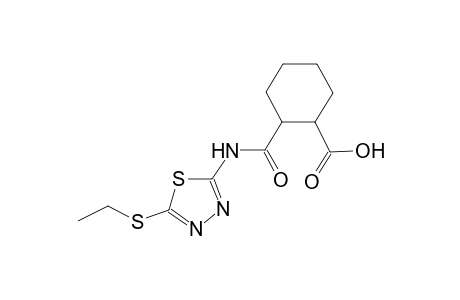 2-({[5-(ethylsulfanyl)-1,3,4-thiadiazol-2-yl]amino}carbonyl)cyclohexanecarboxylic acid