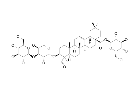 3-BETA-[(O-BETA-D-GLUCOPYRANOSYL-(1->3)-ALPHA-L-ARABINOPYRANOSYL)-OXY]-23-OXO-OLEAN-12-EN-28-OIC-ACID-BETA-D-GLUCOPYRANOSIDE