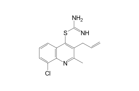Isothiourea, S-(3-allyl-8-chloro-2-methyl-4-quinolinyl)-