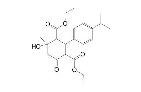 1,3-cyclohexanedicarboxylic acid, 4-hydroxy-4-methyl-2-[4-(1-methylethyl)phenyl]-6-oxo-, diethyl ester