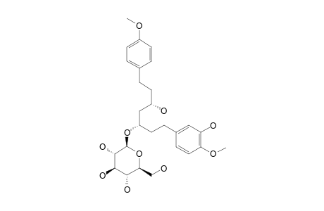 (3S,5S)-3,5-DIHYDROXY-1-(3-HYDROXY-4-METHOXYPHENYL)-7-(4-METHOXYPHENYL)-HEPTYL-3-O-BETA-D-GLUCOPYRANOSIDE
