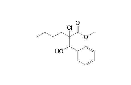 2-Chloro-2-[hydroxy(phenyl)methyl]hexanoic acid methyl ester