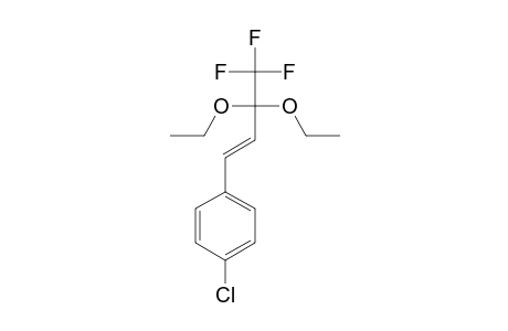 (E)-2,2-DIETHOXY-1,1,1-TRIFLUORO-4-(PARA-CHLOROPHENYL)-BUT-3-ENE