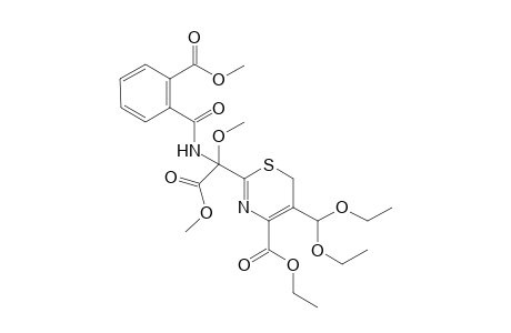 Methyl 2-(4-ethoxycarbonyl-5-diethoxymethyl-6H-1,3-thiazine-2-yl]-2-methoxy-2-O-methoxycarbonylbenzamidoethanoate