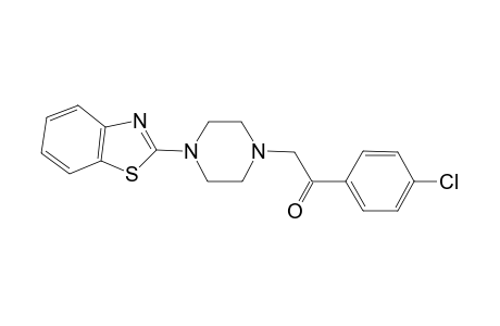 Ethanone, 1-[4-(2-benzothiazolyl)-1-piperazinyl]-2-(4-chlorophenyl)-