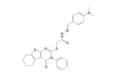 N'-{(E)-[4-(dimethylamino)phenyl]methylidene}-2-[(4-oxo-3-phenyl-3,4,5,6,7,8-hexahydro[1]benzothieno[2,3-d]pyrimidin-2-yl)sulfanyl]acetohydrazide
