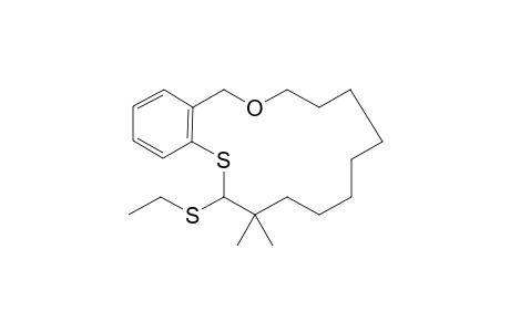 3-(Ethylthio)-4,4-dimethyl-2-thia-13-oxabicyclo[14.4.0]nonadecane-triene