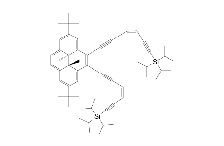 [(Z)-6-[(10bS,10cS)-2,7-ditert-butyl-10b,10c-dimethyl-5-[(Z)-6-tri(propan-2-yl)silylhex-3-en-1,5-diynyl]pyren-4-yl]hex-3-en-1,5-diynyl]-tri(propan-2-yl)silane