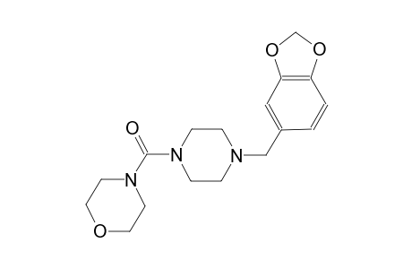 4-{[4-(1,3-benzodioxol-5-ylmethyl)-1-piperazinyl]carbonyl}morpholine