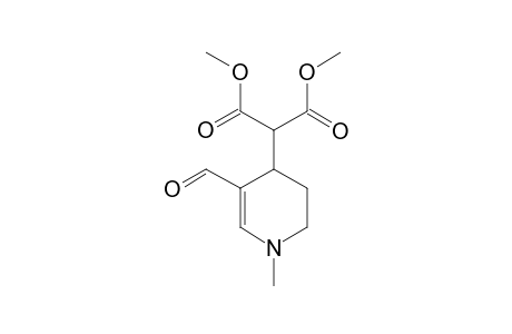 2-(3-formyl-1-methyl-5,6-dihydro-4H-pyridin-4-yl)malonic acid dimethyl ester