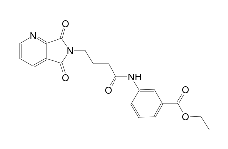 benzoic acid, 3-[[4-(5,7-dihydro-5,7-dioxo-6H-pyrrolo[3,4-b]pyridin-6-yl)-1-oxobutyl]amino]-, ethyl ester
