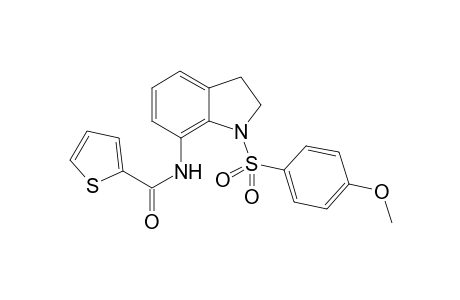 Thiophene-2-carboxylic acid [1-(4-methoxy-benzenesulfonyl)-2,3-dihydro-1H-indol-7-yl]-amide