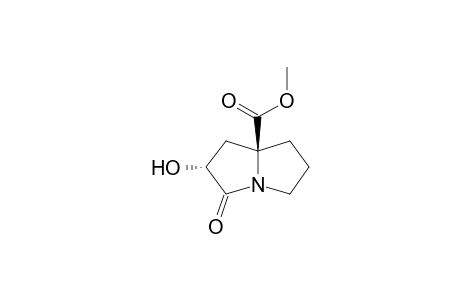 (2R,8S)-2-hydroxy-3-keto-pyrrolizidine-8-carboxylic acid methyl ester