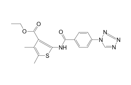 4,5-Dimethyl-2-(4-tetrazol-1-yl-benzoylamino)-thiophene-3-carboxylic acid ethyl ester