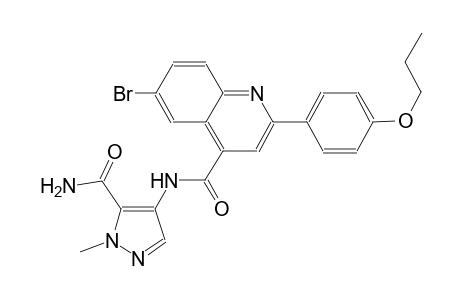 N-[5-(aminocarbonyl)-1-methyl-1H-pyrazol-4-yl]-6-bromo-2-(4-propoxyphenyl)-4-quinolinecarboxamide