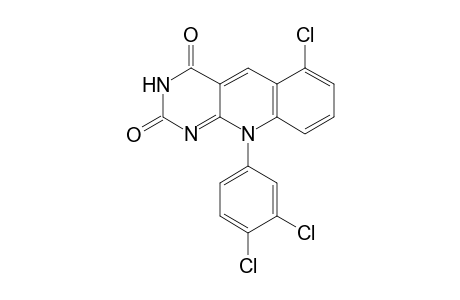 6-Chloranyl-10-(3,4-dichlorophenyl)pyrimido[4,5-b]quinoline-2,4-dione