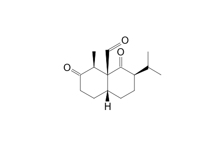 4a(2H)-Naphthalenecarboxaldehyde, octahydro-4-methyl-6-(1-methylethyl)-3,5-dioxo-, [4S-(4.alpha.,4aa,6.alpha.,8a.alpha.)]-