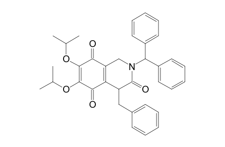 2-(diphenylmethyl)-4-(phenylmethyl)-6,7-di(propan-2-yloxy)-1,4-dihydroisoquinoline-3,5,8-trione