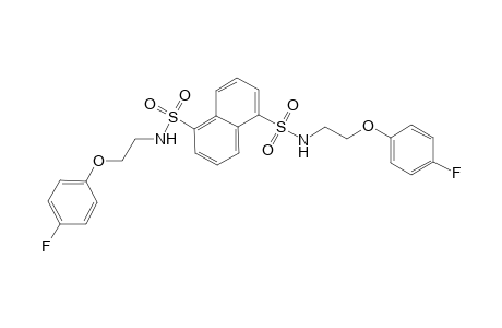 1-N,5-N-bis[2-(4-fluorophenoxy)ethyl]naphthalene-1,5-disulfonamide