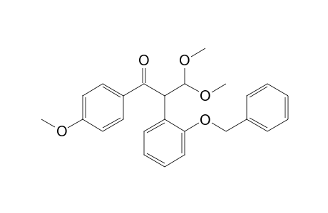 1-(4'-Methoxyphenyl)-2-(2"-benzyloxyphenyl)-3,3-dimethoxypropan-1-one