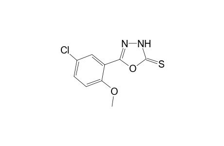 5-(5-Chloro-2-methoxyphenyl)-1,3,4-oxadiazole-2(3H)-thione