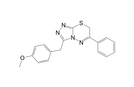 3-(4-Methoxyphenylmethyl)-6-phenyl-7H-1,2,4-triazolo[3,4-b]-1,3,4-thiadiazine