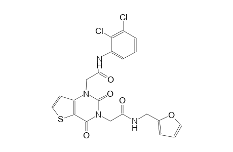 1-[3-(2,3-dichlorophenyl)-2-oxopropyl]-3-[4-(furan-2-yl)-2-oxobutyl]-1H,2H,3H,4H-thieno[3,2-d]pyrimidine-2,4-dione