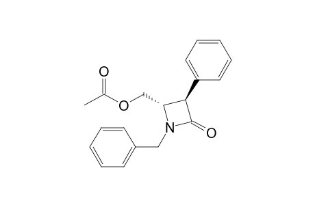 trans-4-Acetoxymethyl-1-benzyl-3-phenylazetidin-2-one