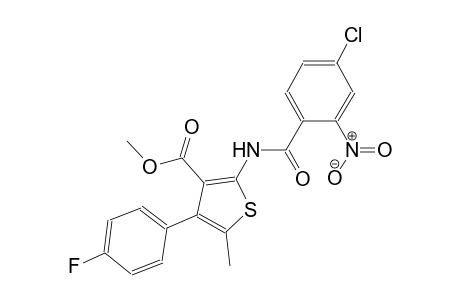 methyl 2-[(4-chloro-2-nitrobenzoyl)amino]-4-(4-fluorophenyl)-5-methyl-3-thiophenecarboxylate