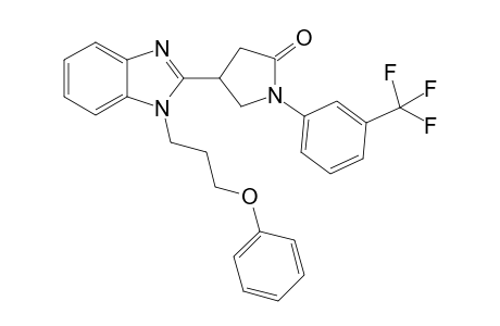 2-Pyrrolidinone, 4-[1-(3-phenoxypropyl)-1H-1,3-benzimidazol-2-yl]-1-[3-(trifluoromethyl)phenyl]-