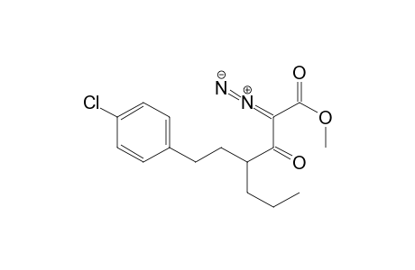 Methyl 2-diazo-3-oxo-6-(4-chlorophenyl)-4-propylhexanoate