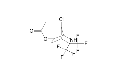 7-Chloro-3,3-bis(trifluoromethyl)-2-azabicyclo[2.2.1]hept-6-yl acetate