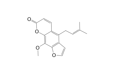 7H-Furo[3,2-g][1]benzopyran-7-one, 9-methoxy-4-(3-methyl-2-butenyl)-
