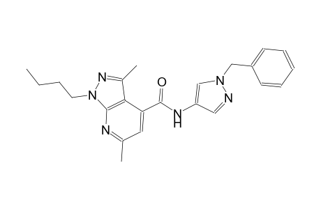 N-(1-benzyl-1H-pyrazol-4-yl)-1-butyl-3,6-dimethyl-1H-pyrazolo[3,4-b]pyridine-4-carboxamide