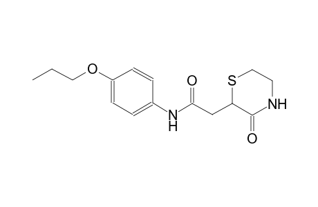 2-thiomorpholineacetamide, 3-oxo-N-(4-propoxyphenyl)-