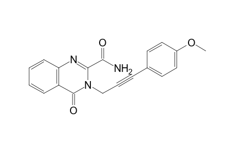 3-[3-(4-Methoxyphenyl)prop-2-yn-1-yl]-4-oxo-3,4-dihydroquinazoline-2-carboxamide