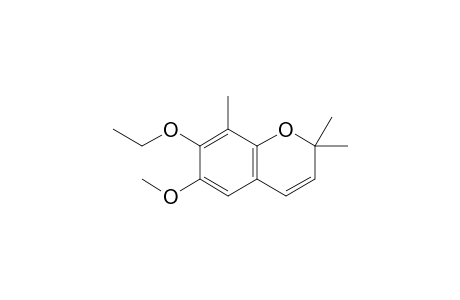 7-Ethoxy-6-methoxy-2,2,8-trimethyl-1-benzopyran