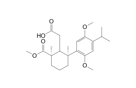 19-Methyl 7-Hydrogen 13-isopropyl-8,12-dimethoxy-7,8-secopodocarpa-8,11,13-triene-7,19-dioate