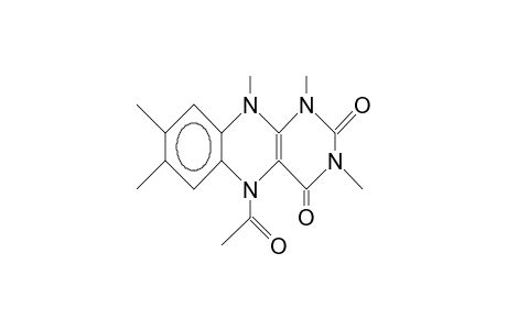 1,3-Dimethyl-5-acetyl-1,5-dihydro-lumiflavin