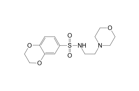 N-[2-(morpholin-4-yl)ethyl]-2,3-dihydro-1,4-benzodioxine-6-sulfonamide
