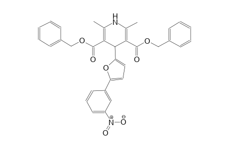3,5-pyridinedicarboxylic acid, 1,4-dihydro-2,6-dimethyl-4-[5-(3-nitrophenyl)-2-furanyl]-, bis(phenylmethyl) ester