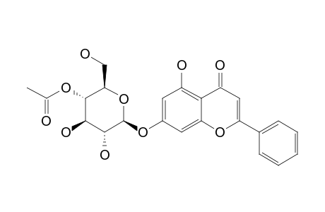 CHRYSIN-7-(4''-O-ACETYL)-O-BETA-D-GLUCOPYRANOSIDE