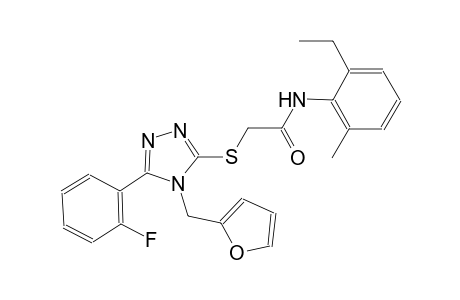 N-(2-ethyl-6-methylphenyl)-2-{[5-(2-fluorophenyl)-4-(2-furylmethyl)-4H-1,2,4-triazol-3-yl]sulfanyl}acetamide