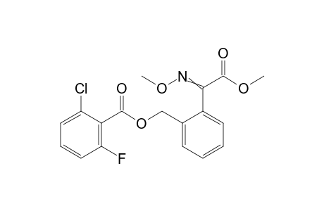 Benzeneacetic acid, 2-[[(2-chloro-6-fluorobenzoyl)oxy]methyl]-alpha-(methoxyimino)-, methyl ester