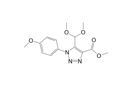 Methyl 1-(p-methoxyphenyl)-5-(dimethoxymethyl)-1,2,3-triazole-4-carboxylate