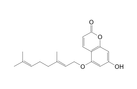 5-[(2E)-3,7-dimethylocta-2,6-dienoxy]-7-hydroxy-1-benzopyran-2-one