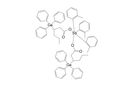 BIS-[3-TRIPHENYLGERMYL-(N-PROPIONYL)-PROPIONATO]-TRI-ORTHO-TOLYLANTIMONY-(V)