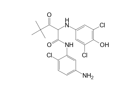 Pentanamide, N-(5-amino-2-chlorophenyl)-2-[(3,5-dichloro-4-hydroxyphenyl)amino]-4,4-dimethyl-3-oxo-