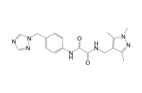 ethanediamide, N~1~-[4-(1H-1,2,4-triazol-1-ylmethyl)phenyl]-N~2~-[(1,3,5-trimethyl-1H-pyrazol-4-yl)methyl]-